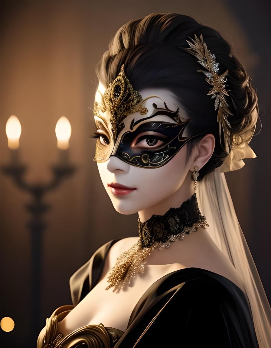 Night Beauty in Black  by @Windoula