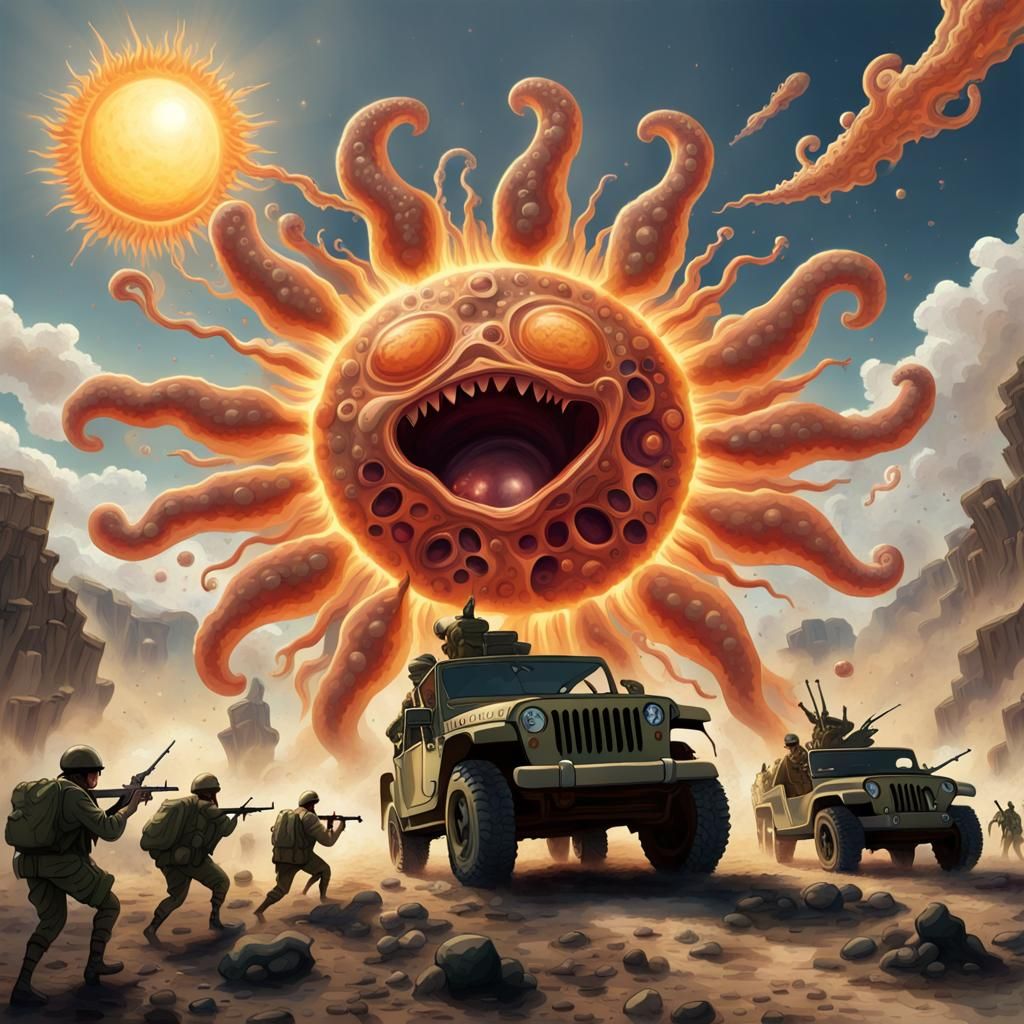 The evil giant sun animalcule amoeba