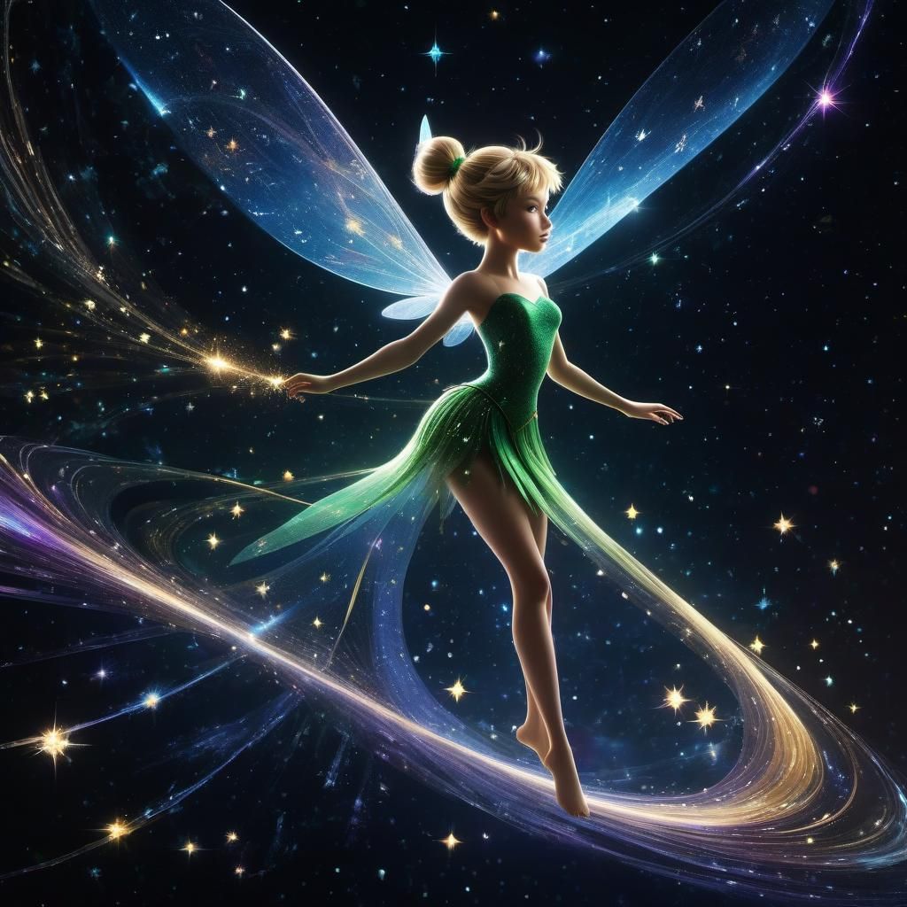 Tinker Bell and galaxy of stars