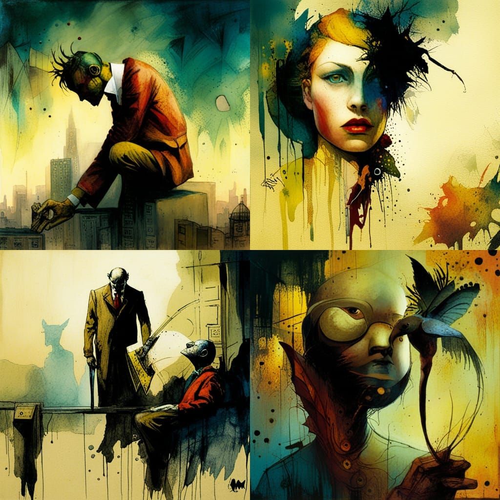 By Dave McKean AI Generated Artwork NightCafe Creator