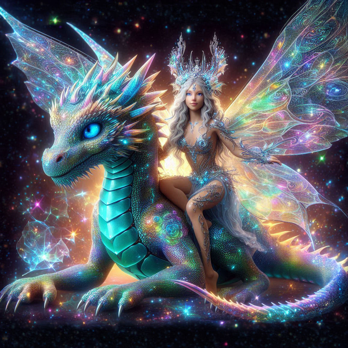 Holographic Dragon & Fairy (1)