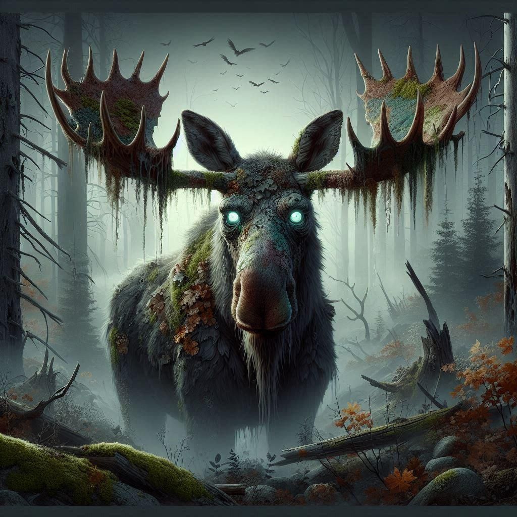 Zombie moose