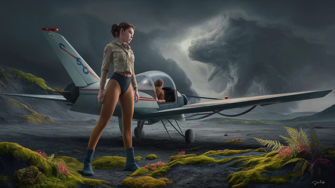 landed on a seemingly dead alien planet, a portrait view fro...