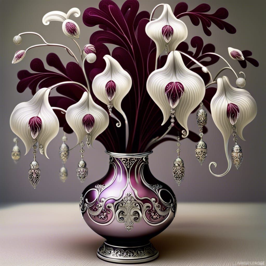 flower vase still life  by @aiswa