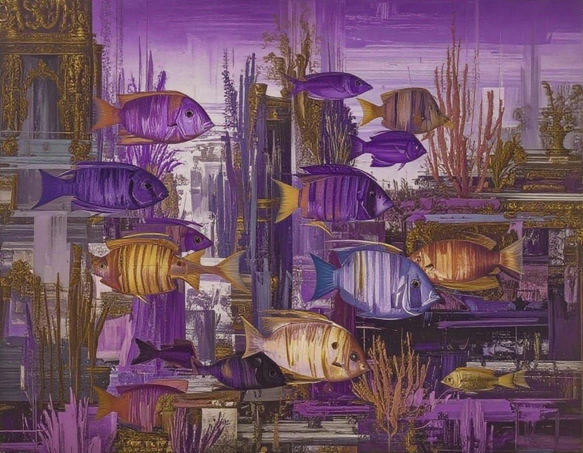 Fishes in oil