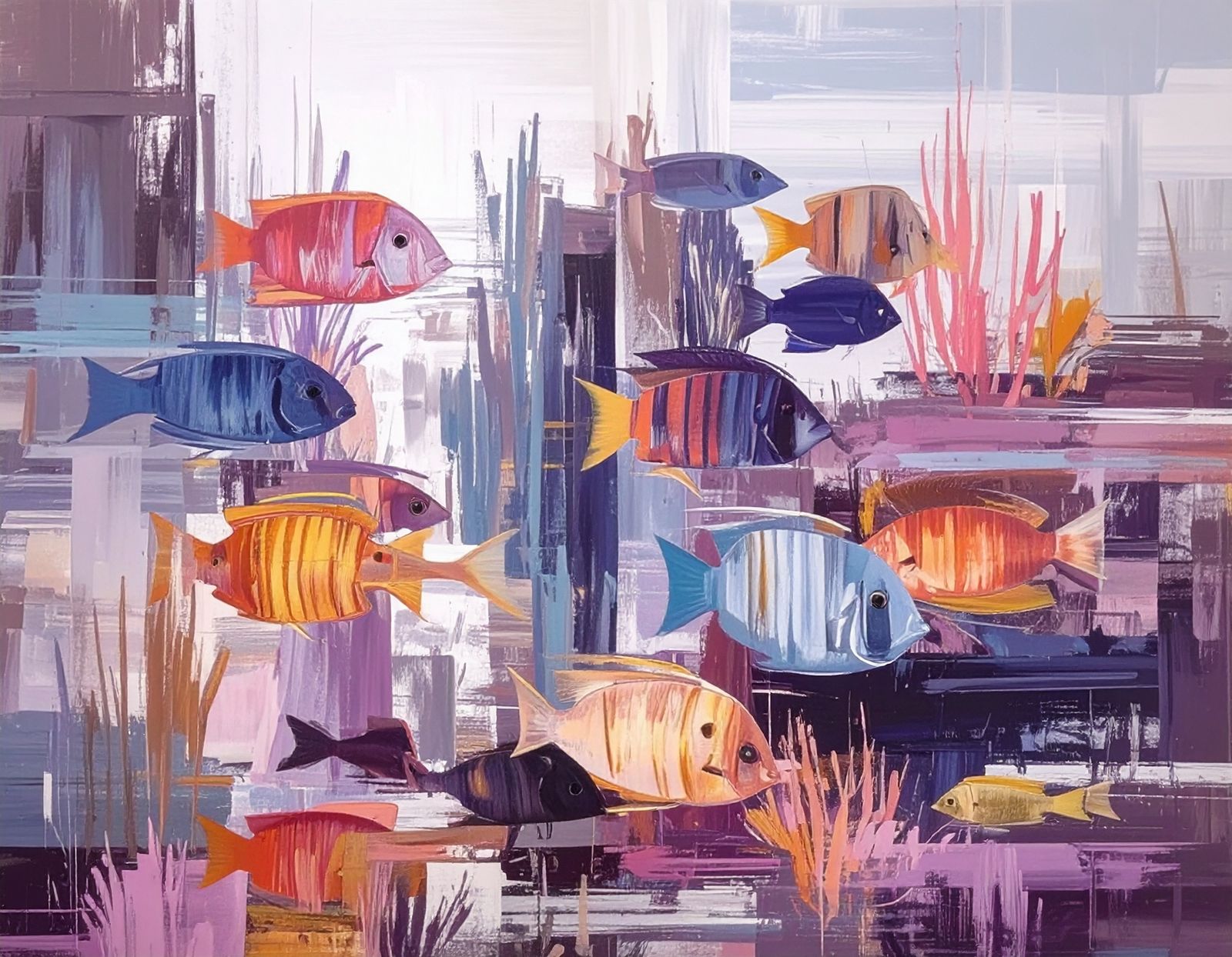 Fishes in oil