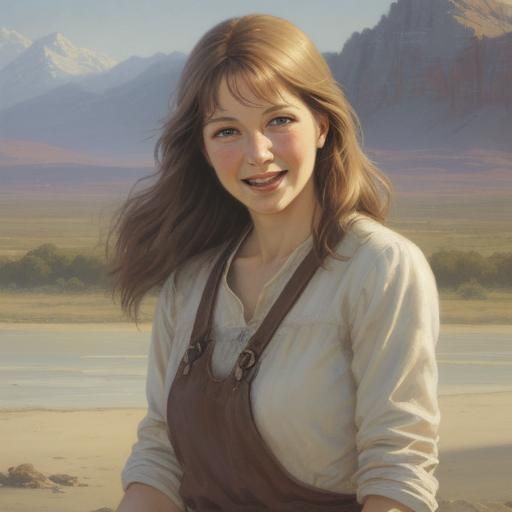 joy oil painting by James Gurney