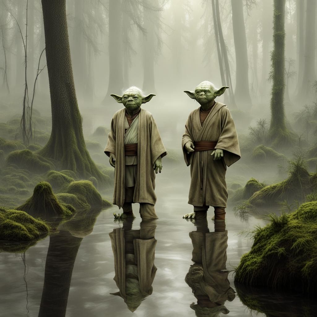 Yoda and  his unknown twin brother