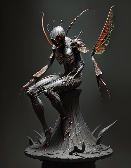 insect sculpture by skink chen