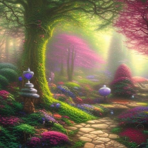 Enchanted fairy land forest