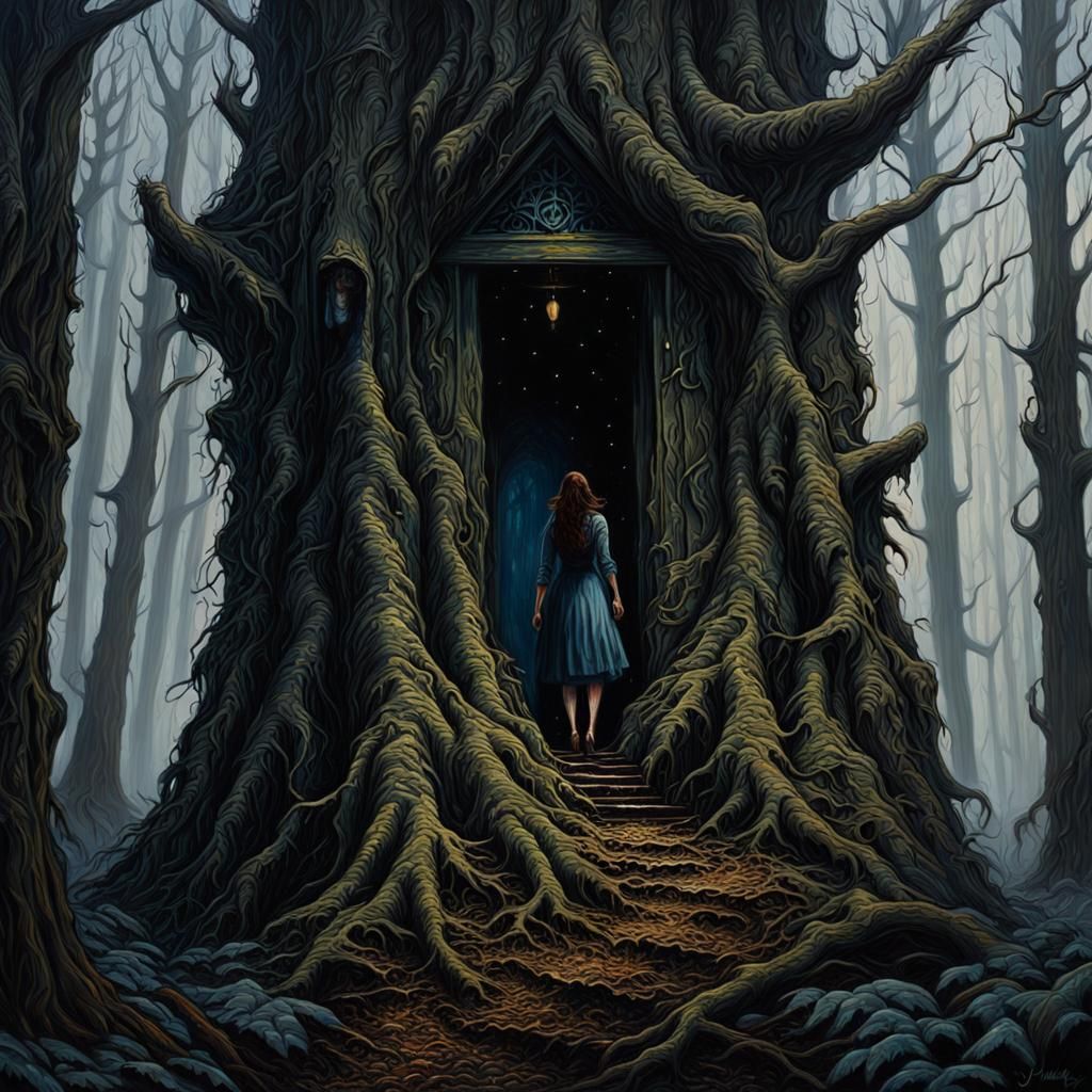 Eerie forest  by @That cinema teacher