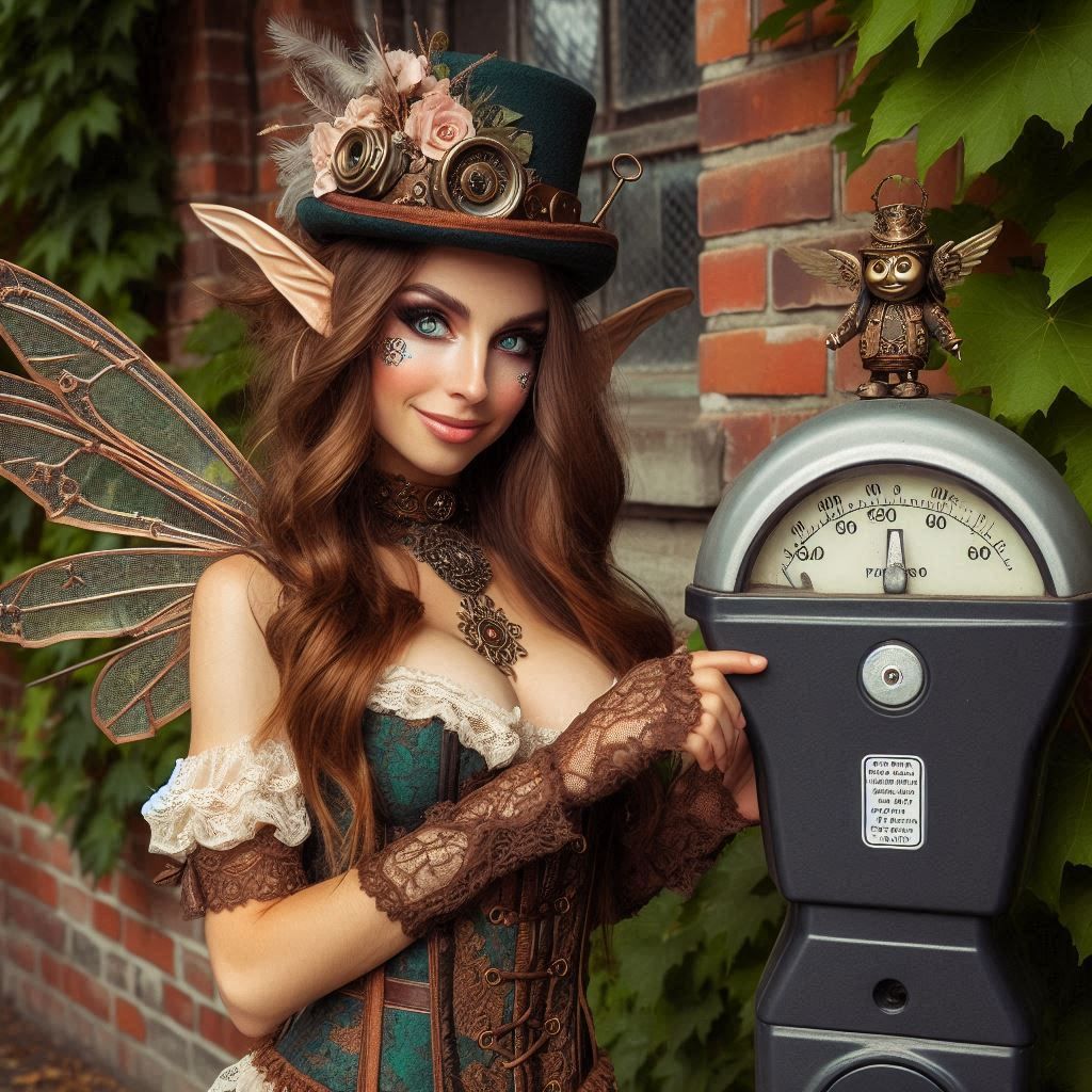 Steampunk parkmeter