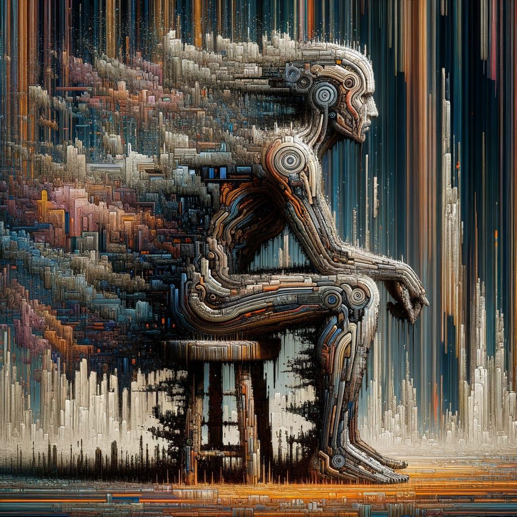 Dissolving into the data   by @Bronwyn