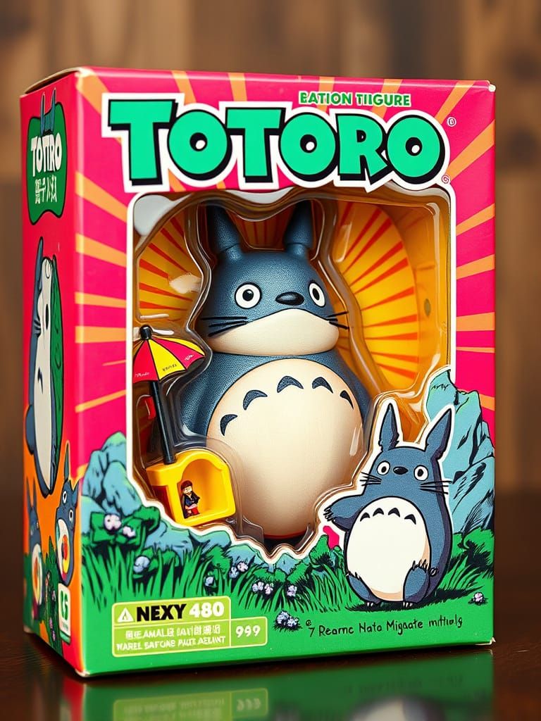 Totoro action figure box  by @Nawak