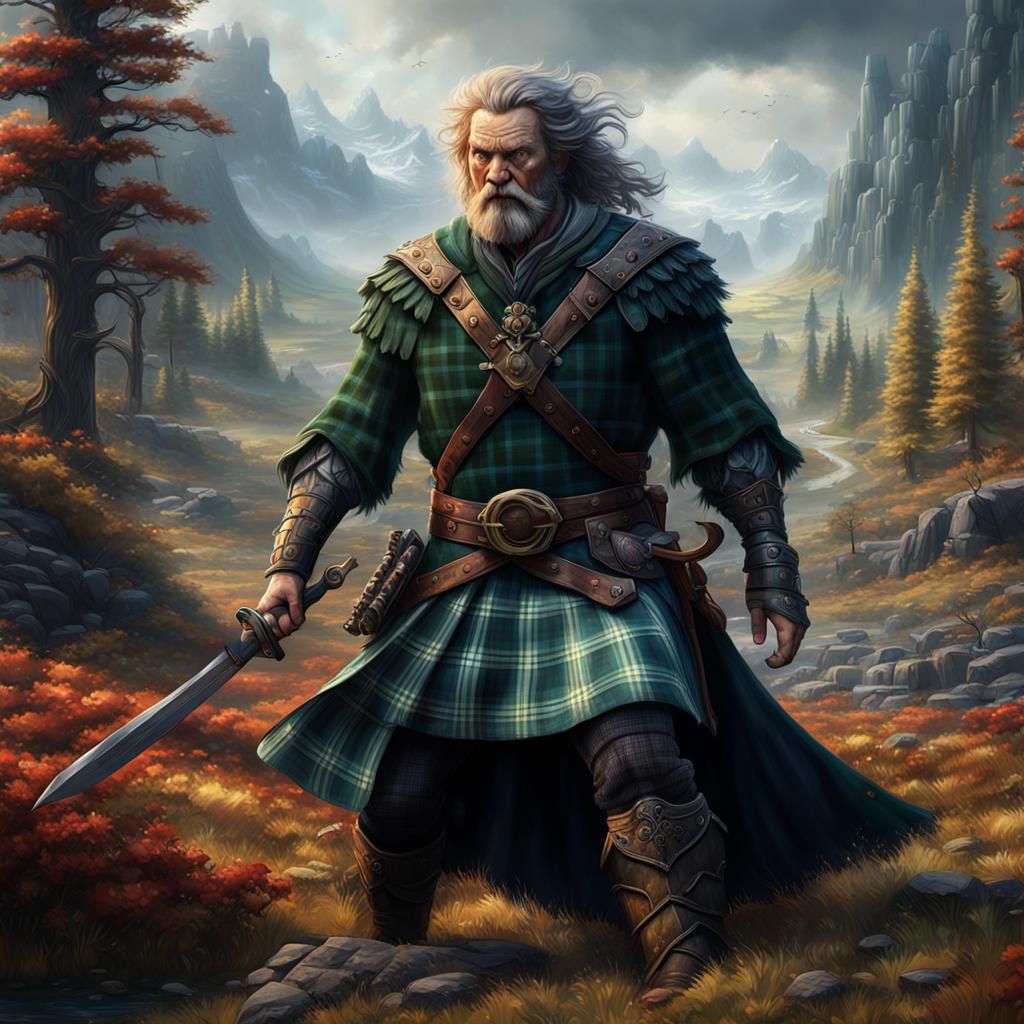 Plaid Highlander   by @undefined