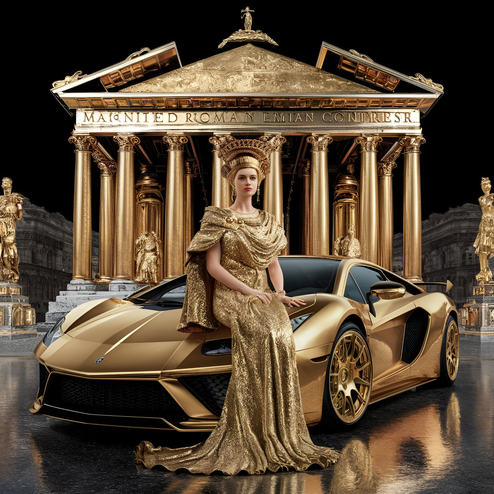 Time Machine-Luxurious Retrofuturism in Ancient Rome