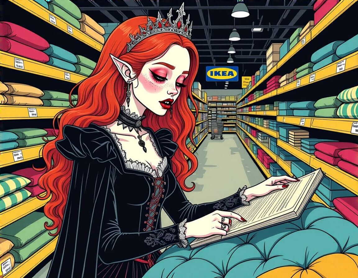 The Vampire Queen goes to IKEA 