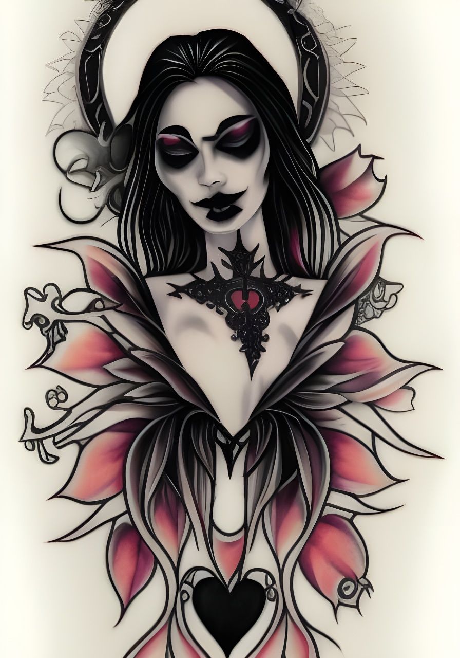 Gothic Tattoo design #1 gothic art beautiful colorful complex detailed ...