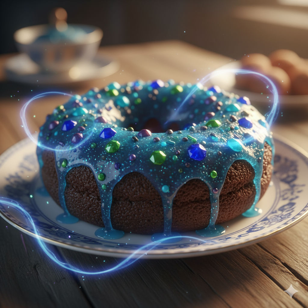 Enchanted Devil's Food Cake Donut