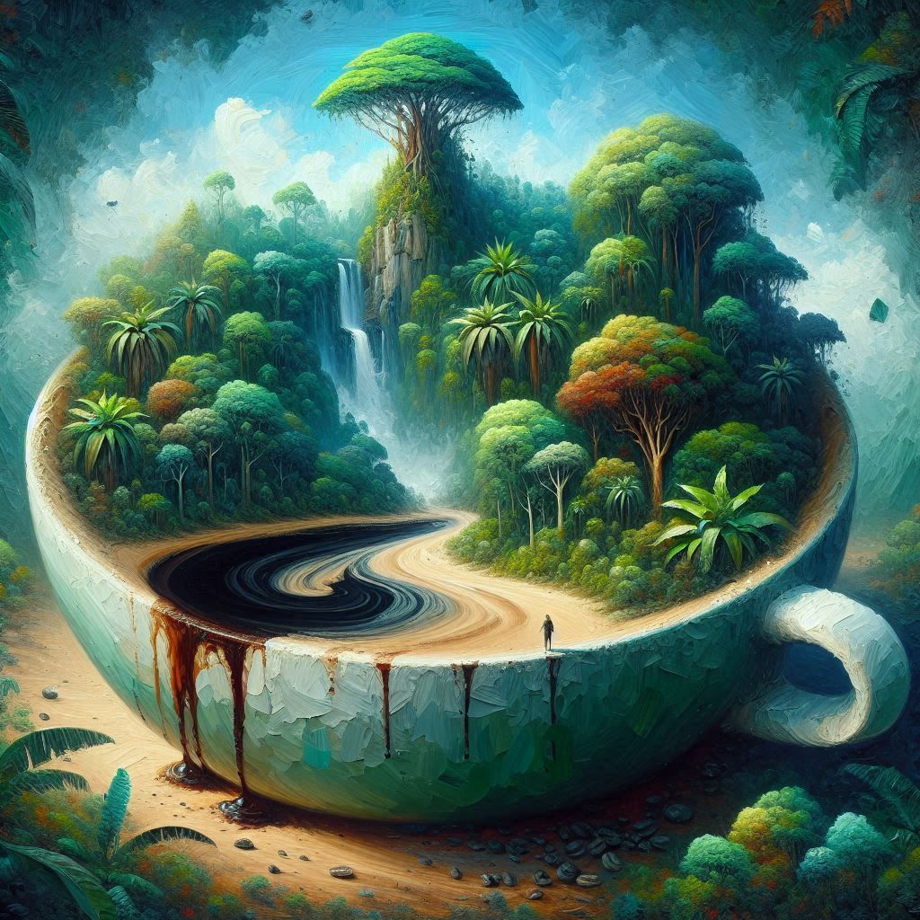 Rainforest in a coffee cup
