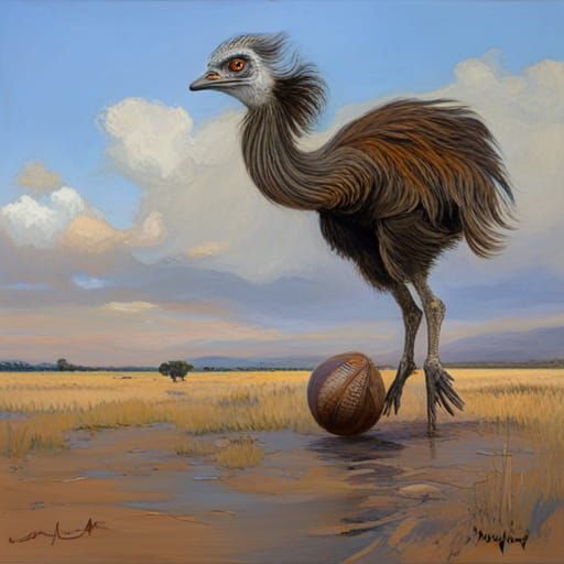 Emus Playing Football Ai Generated Artwork Nightcafe Creator