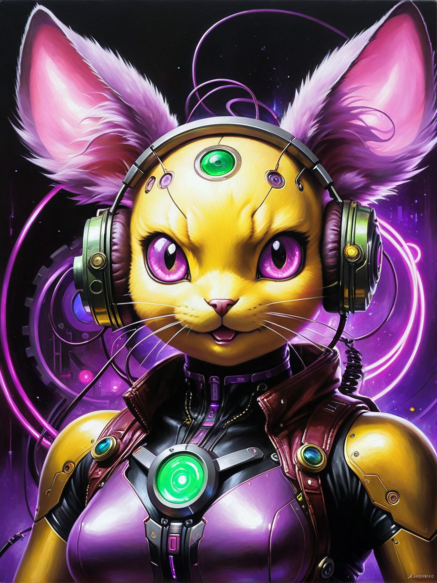 Fan Made "Pokemon" : Cyberpunk Electric-Steel Type