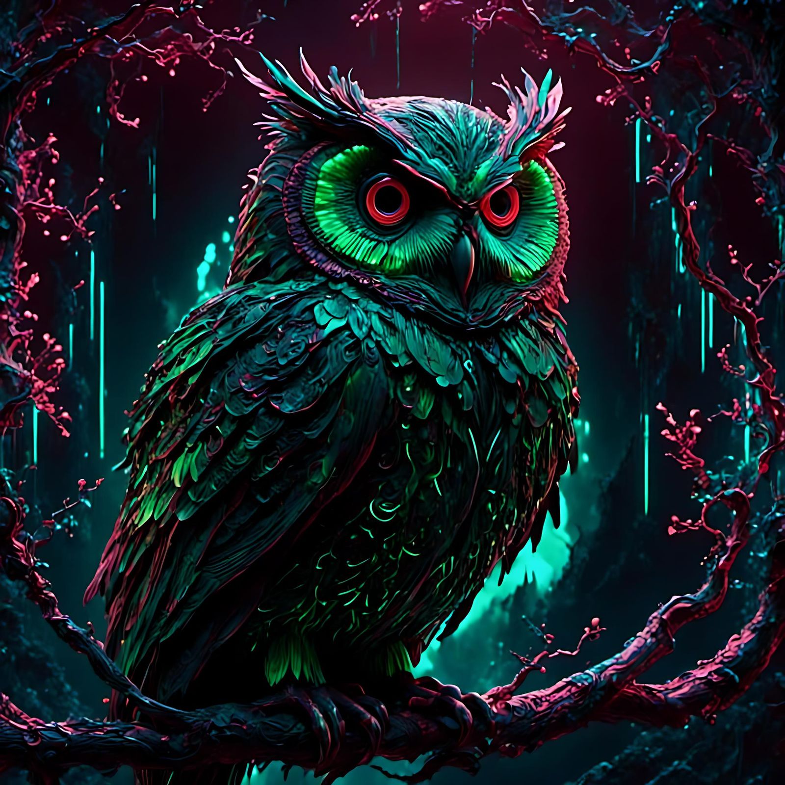 Phosphorescent Owl