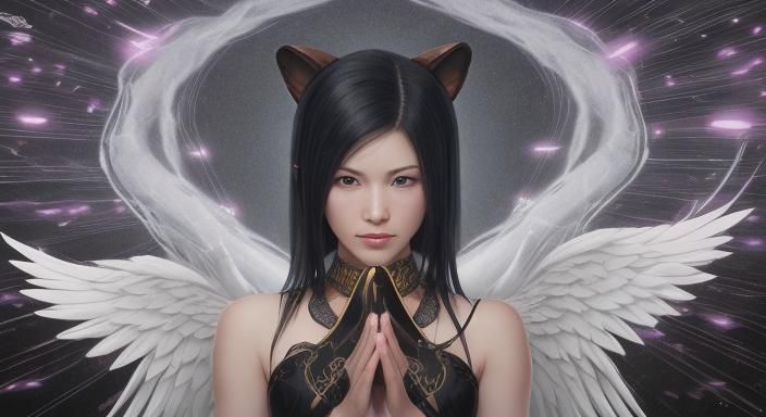 one thousand different colors angels lights vivid opaque mul...