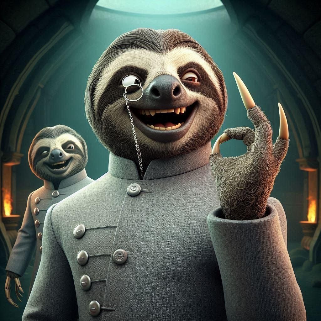 Dr. Evil Sloth and Mini Me