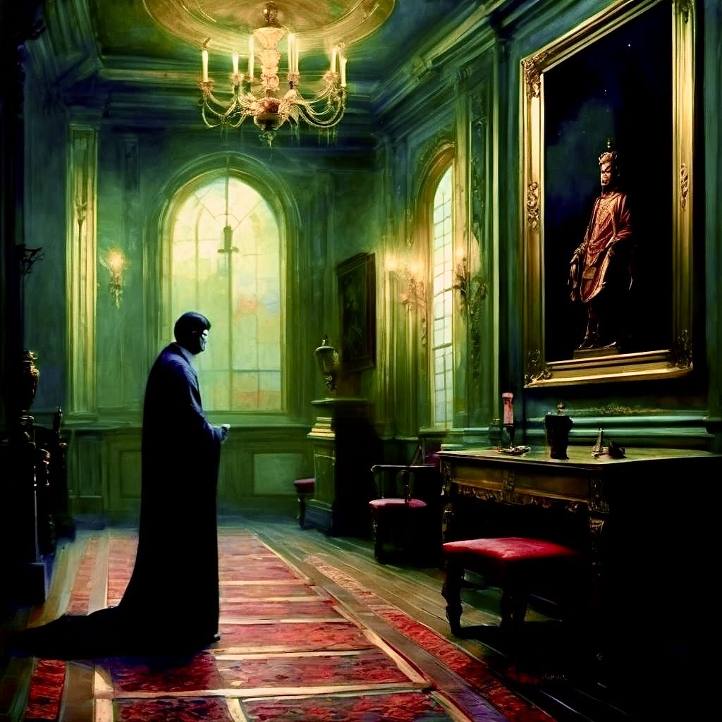 Considering the portrait of the Emperor