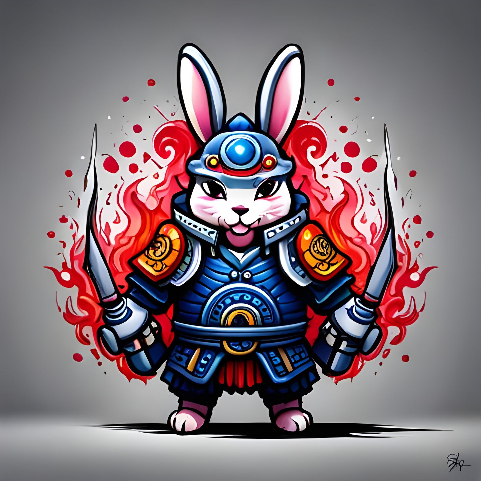 Rabbit Rage - AI Generated Artwork - NightCafe Creator