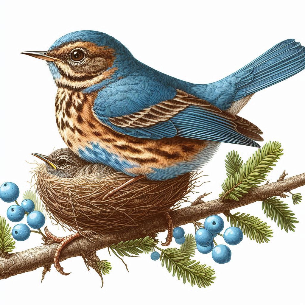 Pregnant nature bird