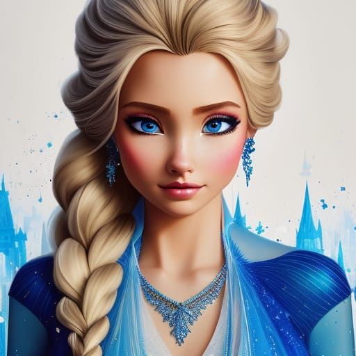 Gorgeous Elsa - AI Generated Artwork - NightCafe Creator