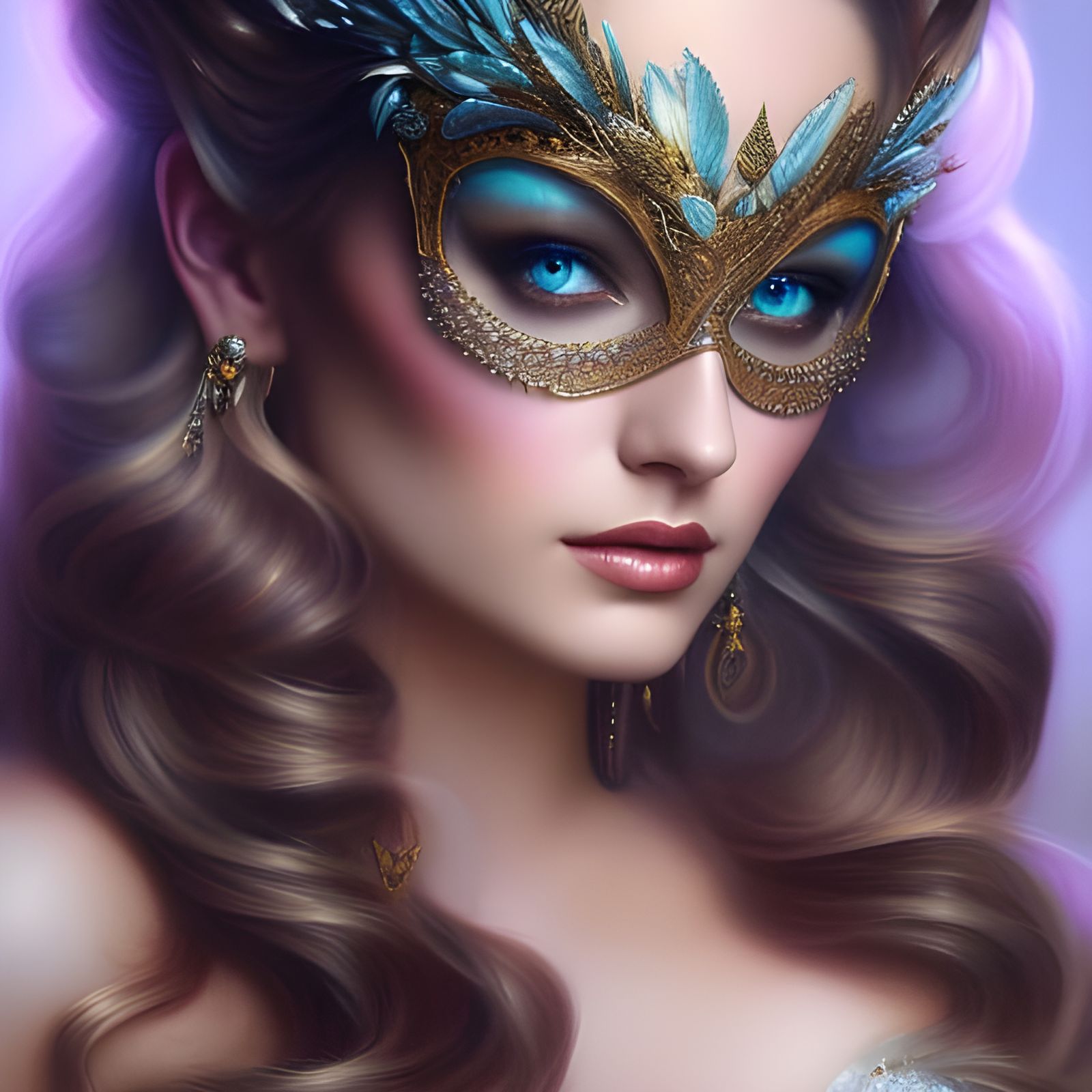 Masquerade Beauty - AI Generated Artwork - NightCafe Creator