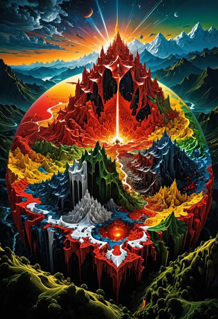 effulgent truth of divine colors shine bright and vibrant fo...