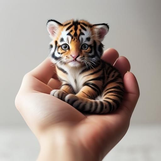 Tiger in Your Palm of Your Hand
