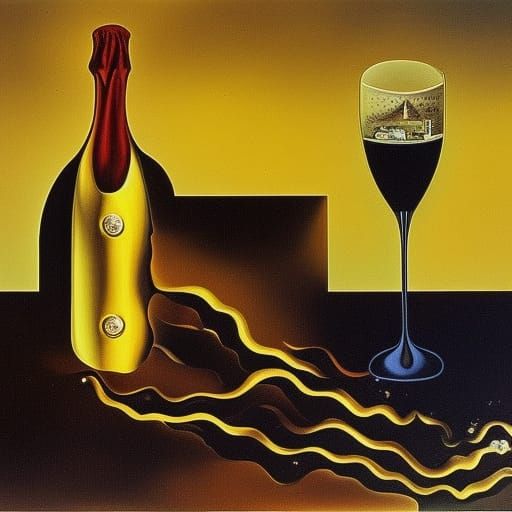 a bottle of wine