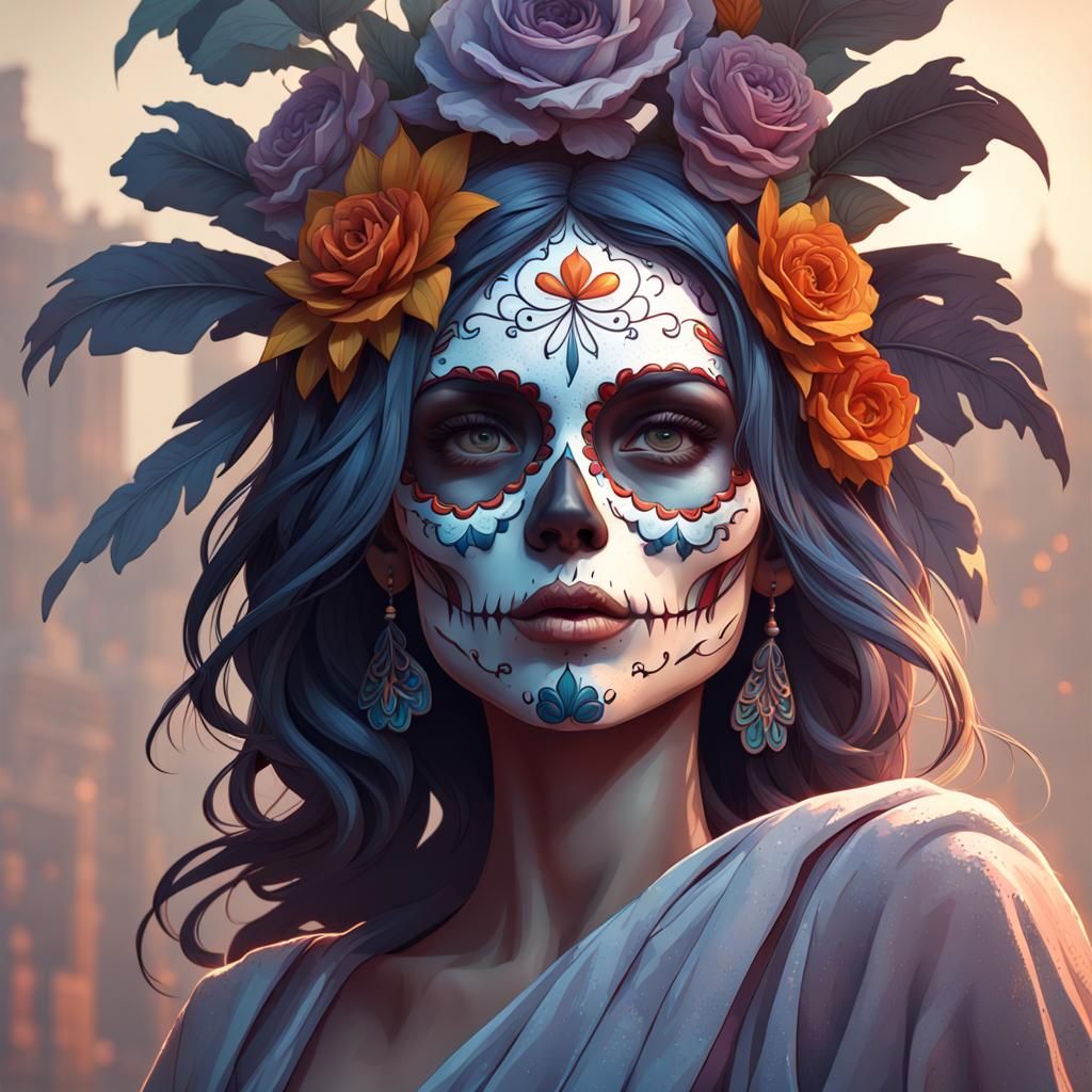 Day Of The Dead - Ai Generated Artwork - Nightcafe Creator