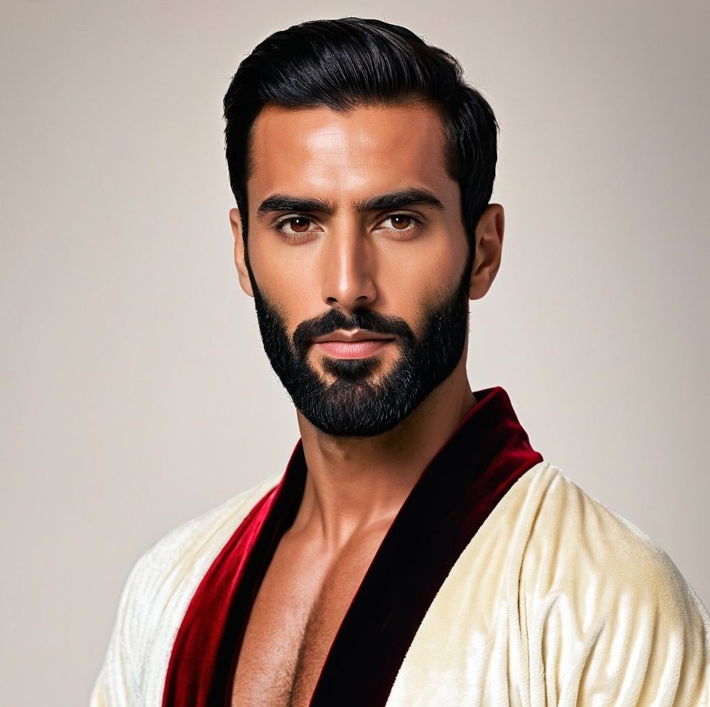 Handsome  bearded man