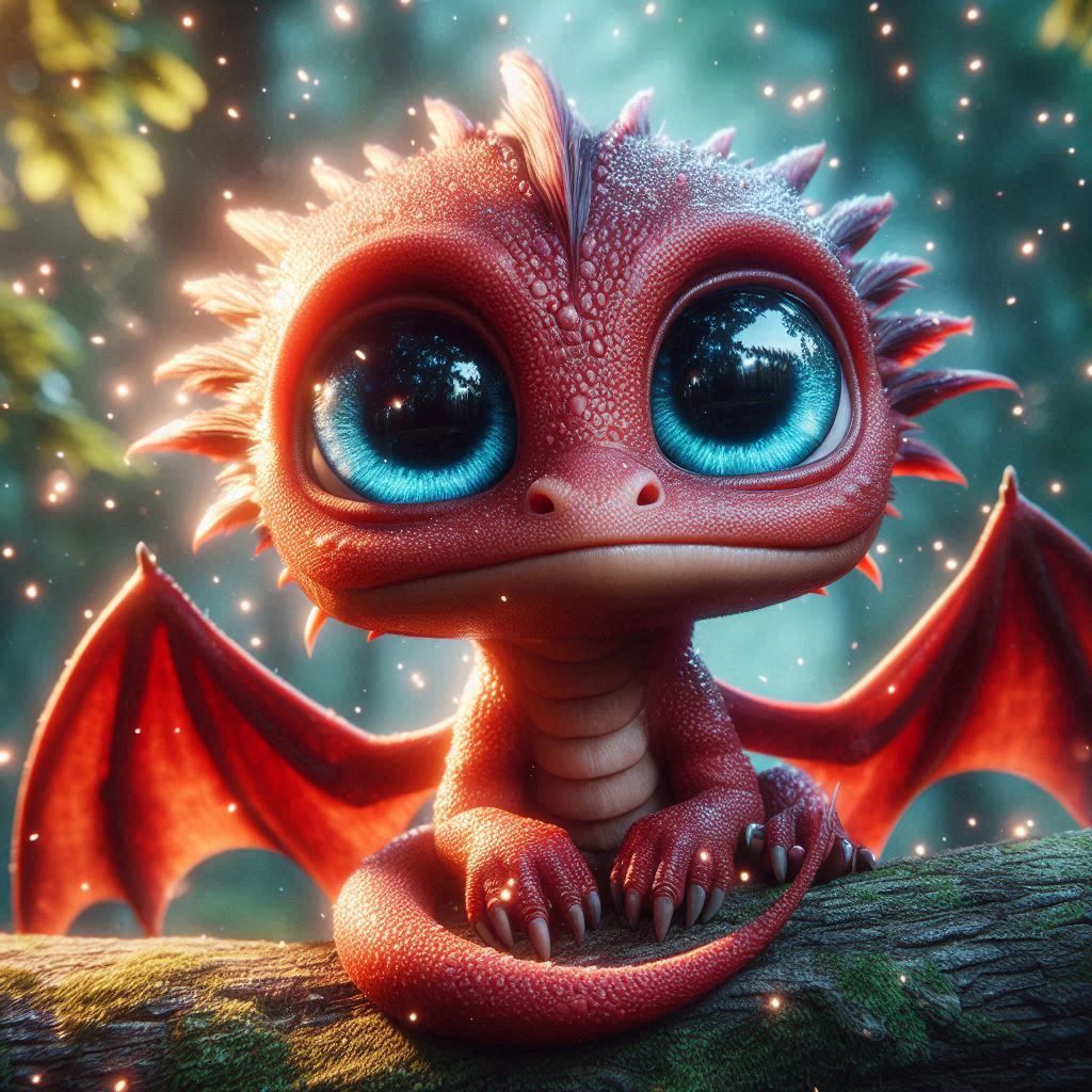 A red dragon