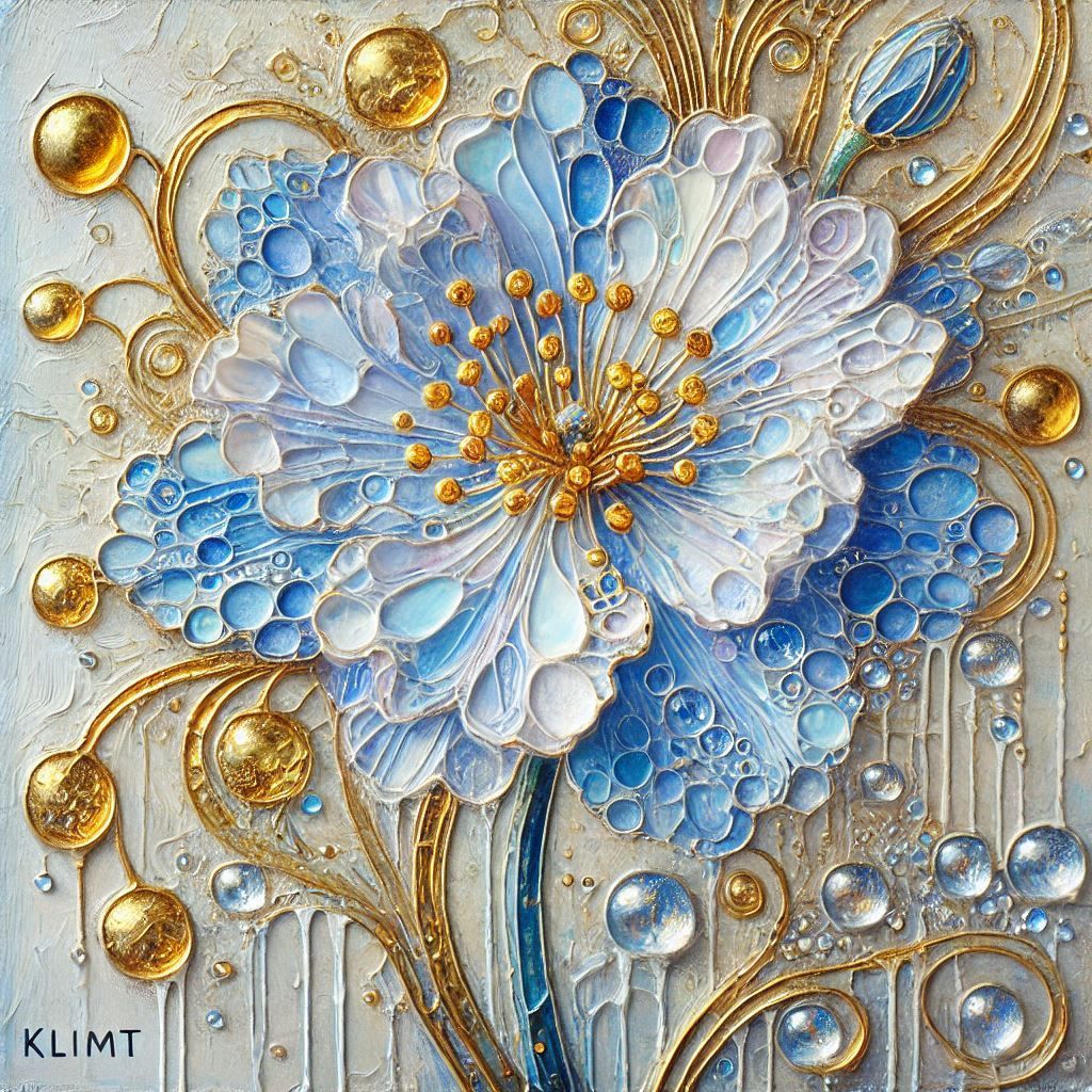 Delicate blue flower