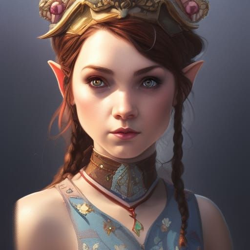 D&D female gnome - AI Generated Artwork - NightCafe Creator