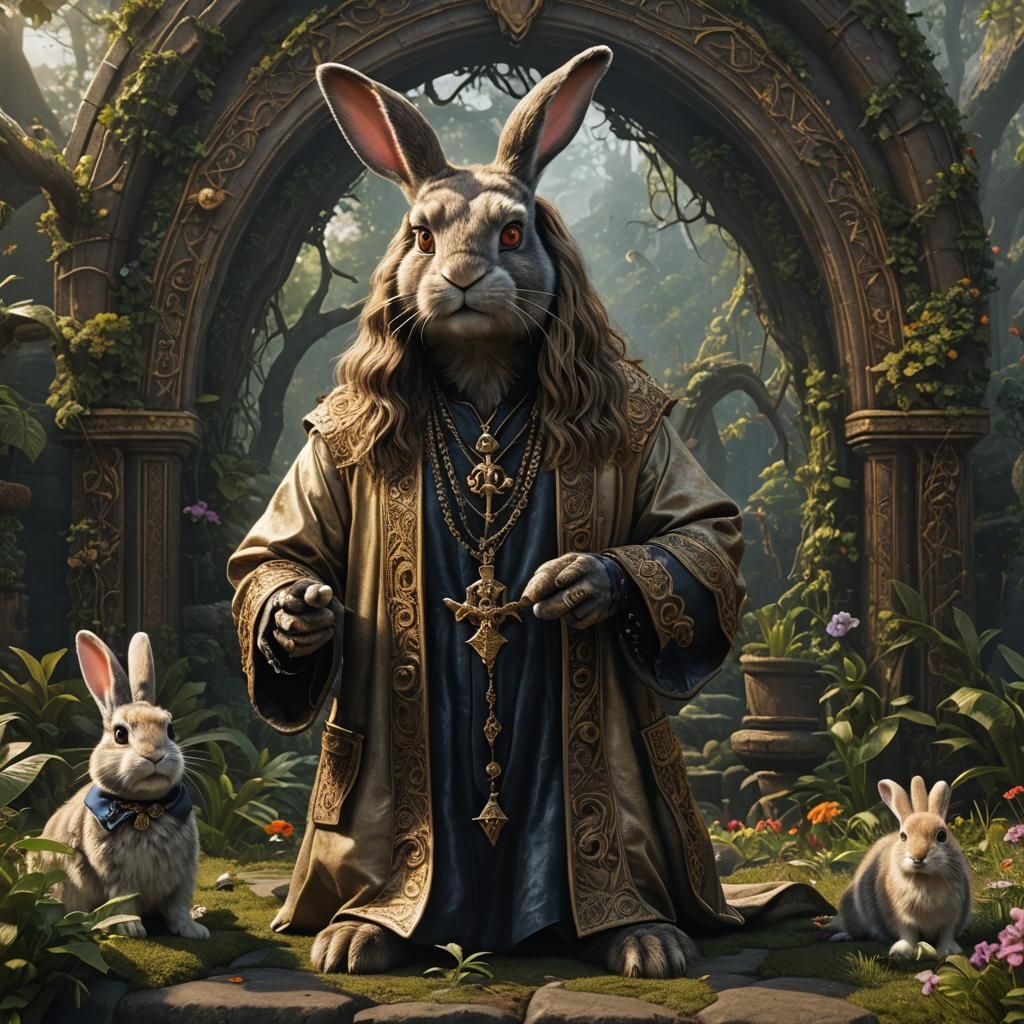 Ozzy Osborne as a rabbit ultra realistic high definition 8k ...