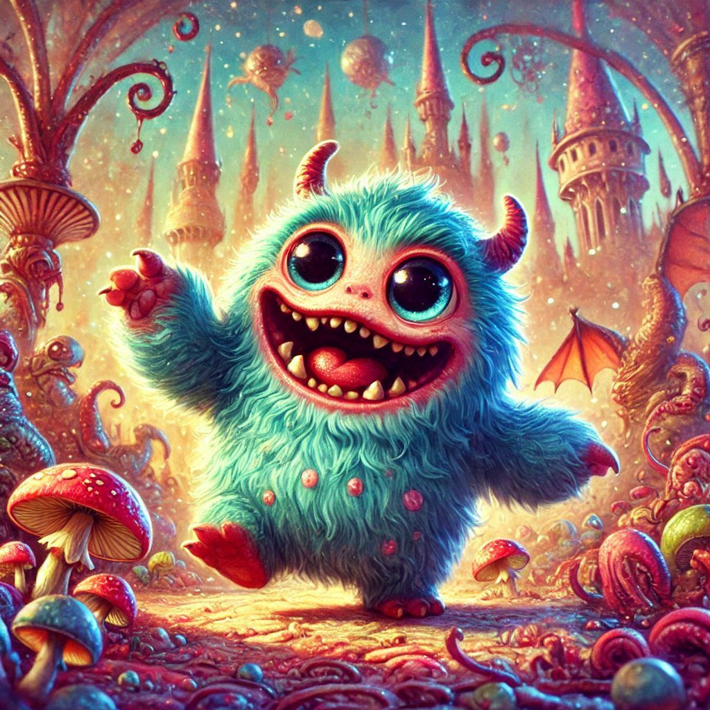 adorable fairy-tale fantasy creature portrait..