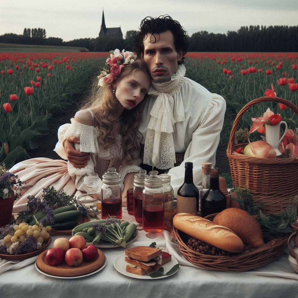 Tulip Fields of Love: The Lovers’ Countryside Picnic