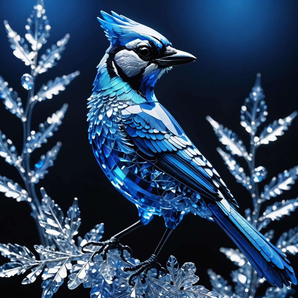 Sapphire blue jay  by @Daleone