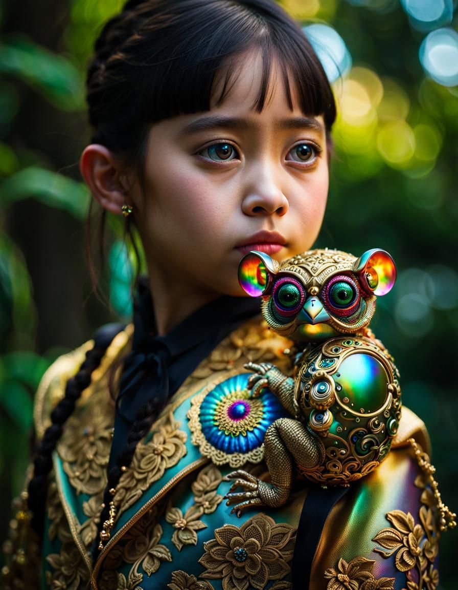 Cyborg Tarsier Companion  by @Zepp