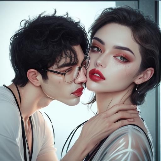 The glassy lips, a cool, bitter kiss,
Burning down my love a...