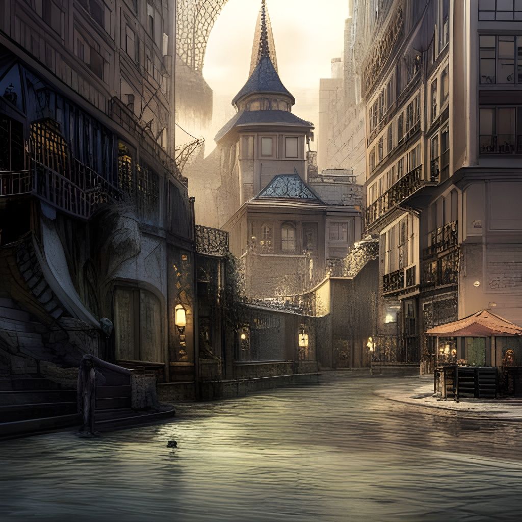 Gothic Streets - AI Generated Artwork - NightCafe Creator