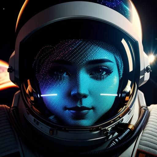 Close Up Astronaut - AI Generated Artwork - NightCafe Creator